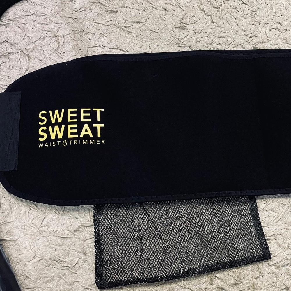 Sweet Sweat Waist Trimmer for Women and Men - Sweat Band Waist Trainer for High-